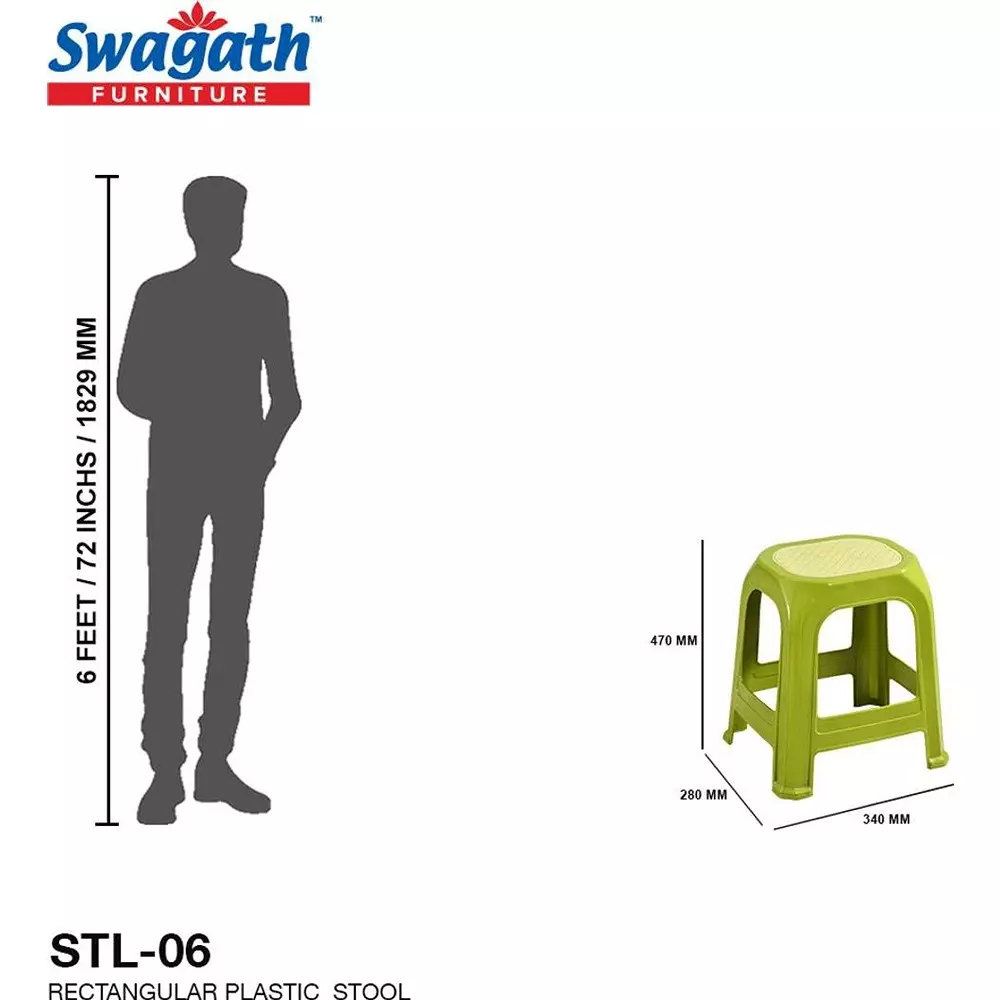 swagath-stl-rectangular-stool-plastic-green-47x28x34-cm-size-for-kitchen-houeshold-bathroom-outdoor-cafeteria-use-stl-06-mhgn-2-pack-of-2-pcs