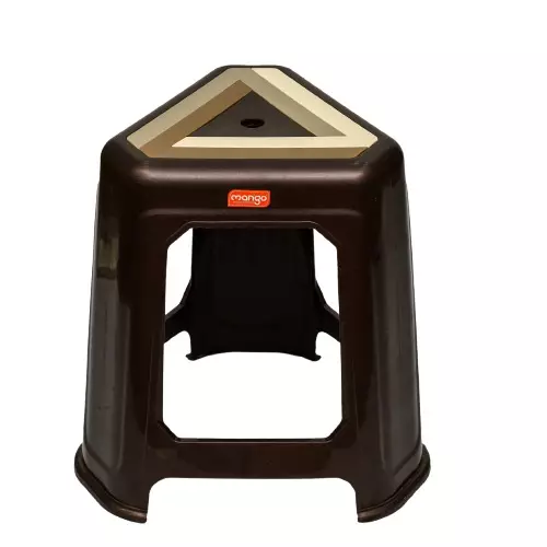 Mango OSCAR Plastic Stool 304.8x381x482.6 mm Weather Brown
