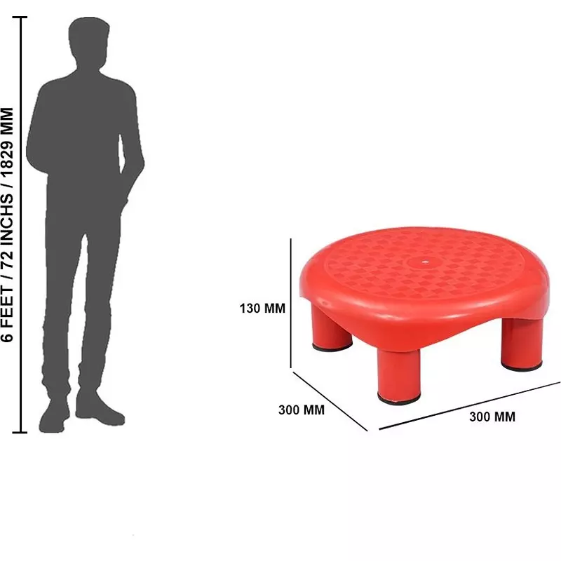swagath-plastic-stool-red-color-for-bathroom-ps-02-series-pack-of-4-pcs