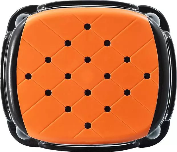 swagath-stool-rectangle-shape-4-legs-plastic-glossy-finish-70-kg-load-capacity-orange-seat-with-black-body-cosmo-m-pack-of-4-pcs