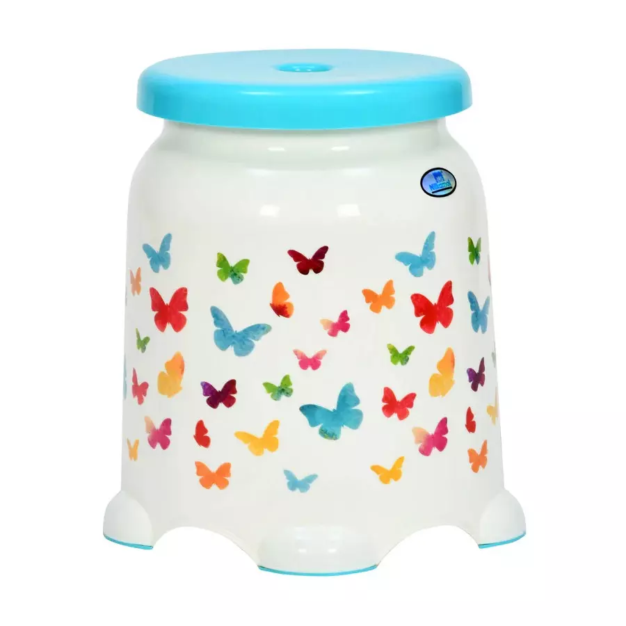 nilkamal-stl-plastic-stool-butterfly-cream-sea-blue-color