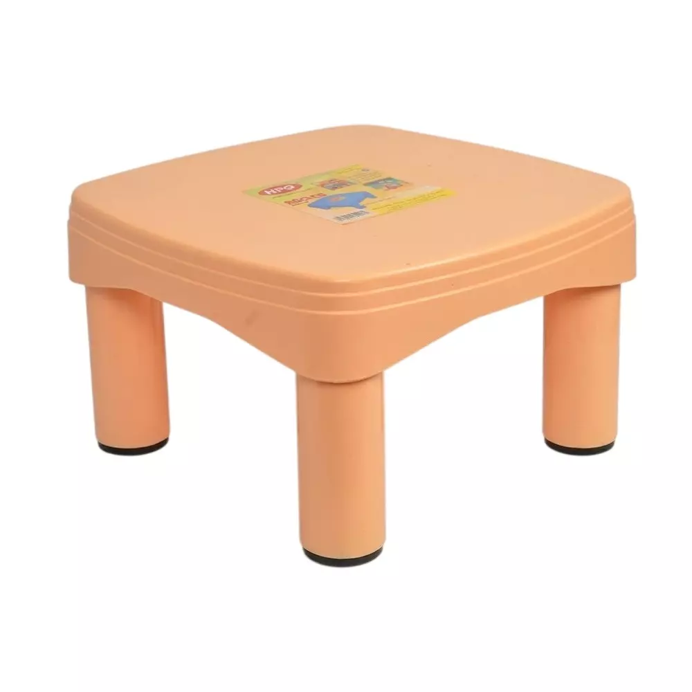 Ankur Force Patla Stool High Grade Polypropylene Virgin Plastic Body and Orange Color for Homes, Shops & More, FG10036A15