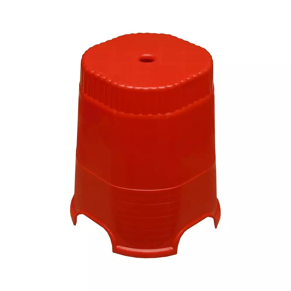 Italica Plastic Stool 18 inch (457.2 mm) Red Color, 9704