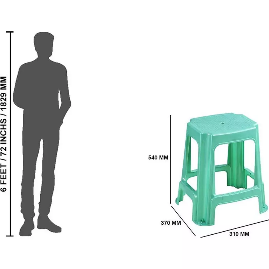swagath-stl-rectangular-stool-plastic-green-54x37x31-cm-size-for-outdoor-cafeteria-use-stl-05-lpgn-4-pack-of-4-pcs
