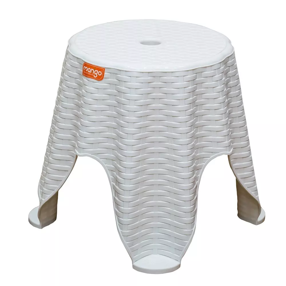 Mango STRIKER Plastic Stool 304.8x381x330.2 mm White