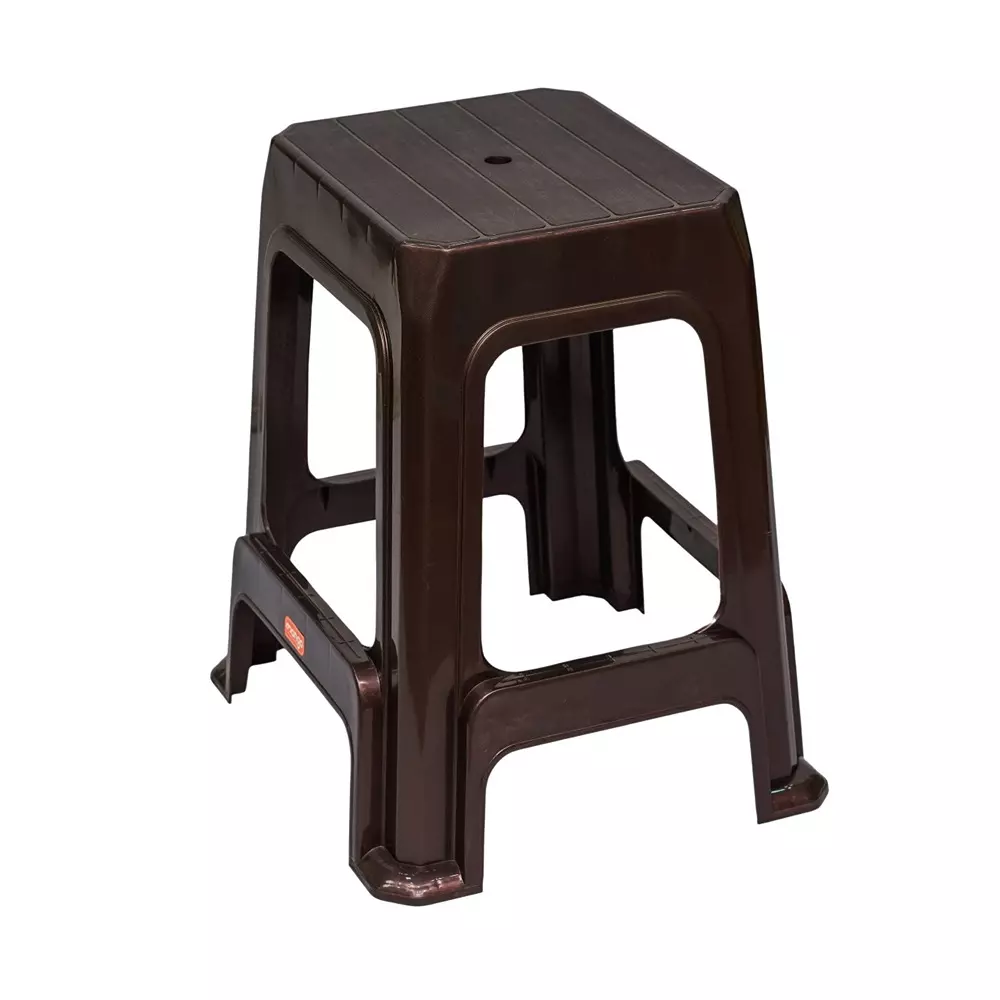 Mango SULTAN Plastic Stool 304.8x381x558.8 mm Weather Brown