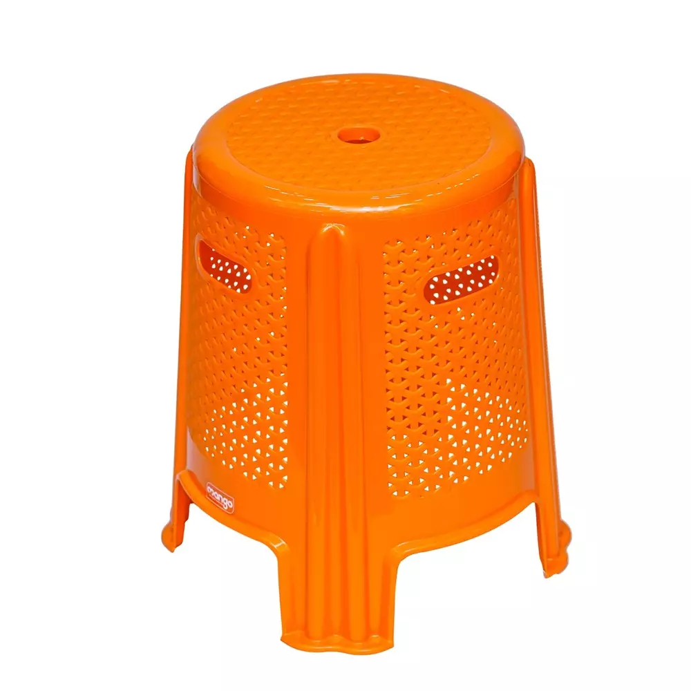 Mango WAZIR Plastic Stool 304.8x381x457.2 mm Mango Orange