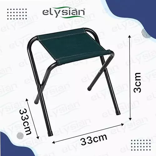 elysian-folding-stool-chair-green-color-made-of-steel-with-fabric-medium-size-for-garden-balcony-terrace-picnic-poolside-and-fishing-wi_camping-stool-1