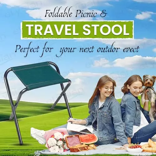 elysian-folding-stool-chair-green-color-made-of-steel-with-fabric-medium-size-for-garden-balcony-terrace-picnic-poolside-and-fishing-wi_camping-stool-1