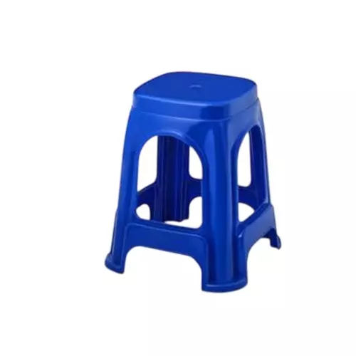 Maharaja Stackable Stool Blue Polypropylene for Home, School, Garden & Office, Jupiter_Blue-PK1