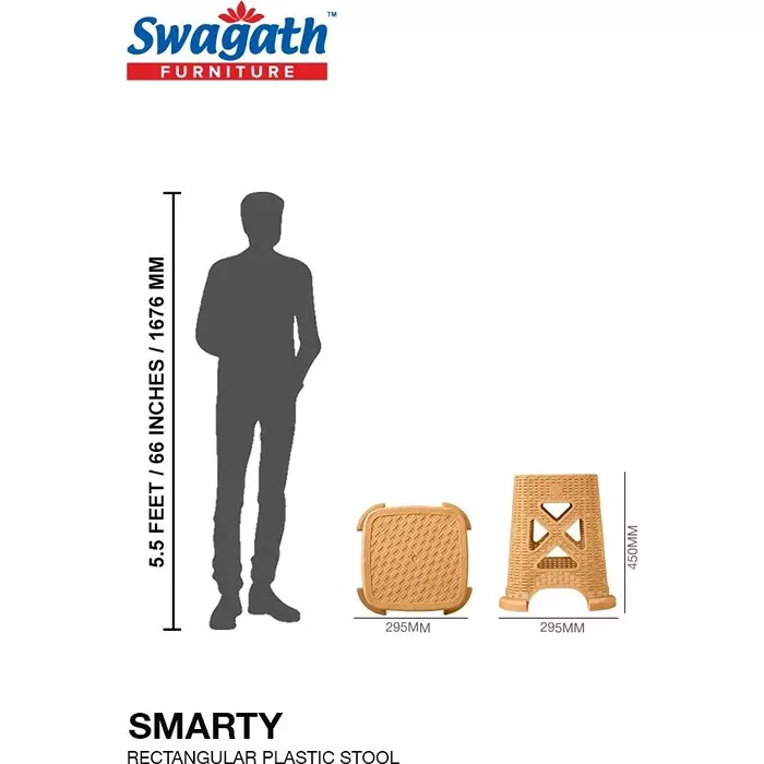 swagath-plastic-sitting-stool-amber-gold-color-for-kitchen-bathroom-and-houeshold-work-smarty-pack-of-2-pcs