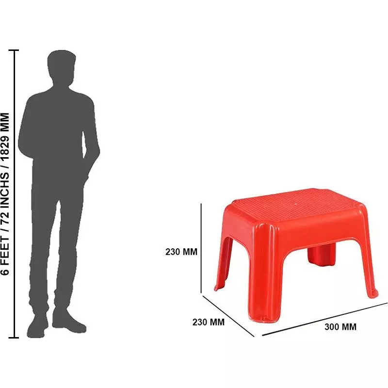 swagath-plastic-stool-red-color-for-bathroom-ps-01-series-pack-of-2-pcs