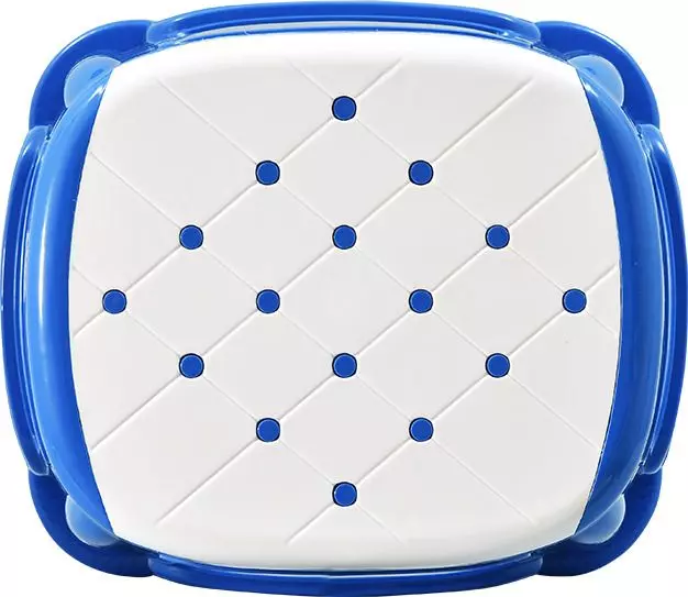 swagath-stool-rectangle-shape-4-legs-plastic-glossy-finish-70-kg-load-capacity-white-seat-with-blue-body-cosmo-m-pack-of-2-pcs