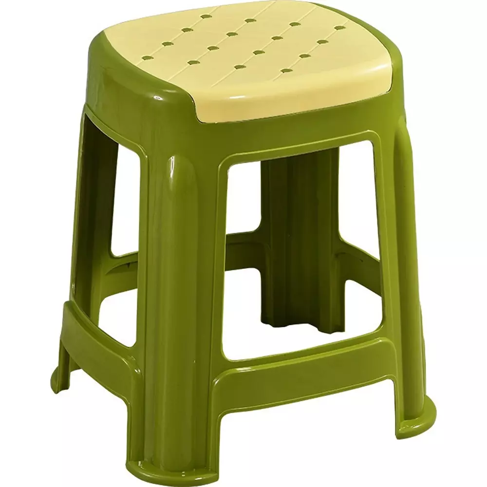 swagath-stool-plastic-45x295x295-cm-12-kg-ivory-seat-with-green-body-pre-assembled-for-cafeteria-kitchen-houeshold-work-and-outdoor-use