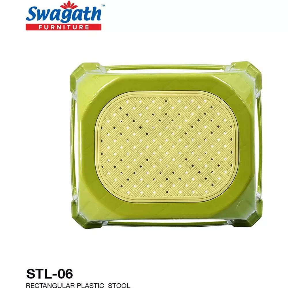 swagath-stl-rectangular-stool-plastic-green-47x28x34-cm-size-for-kitchen-houeshold-bathroom-outdoor-cafeteria-use-stl-06-mhgn-4-pack-of-4-pcs
