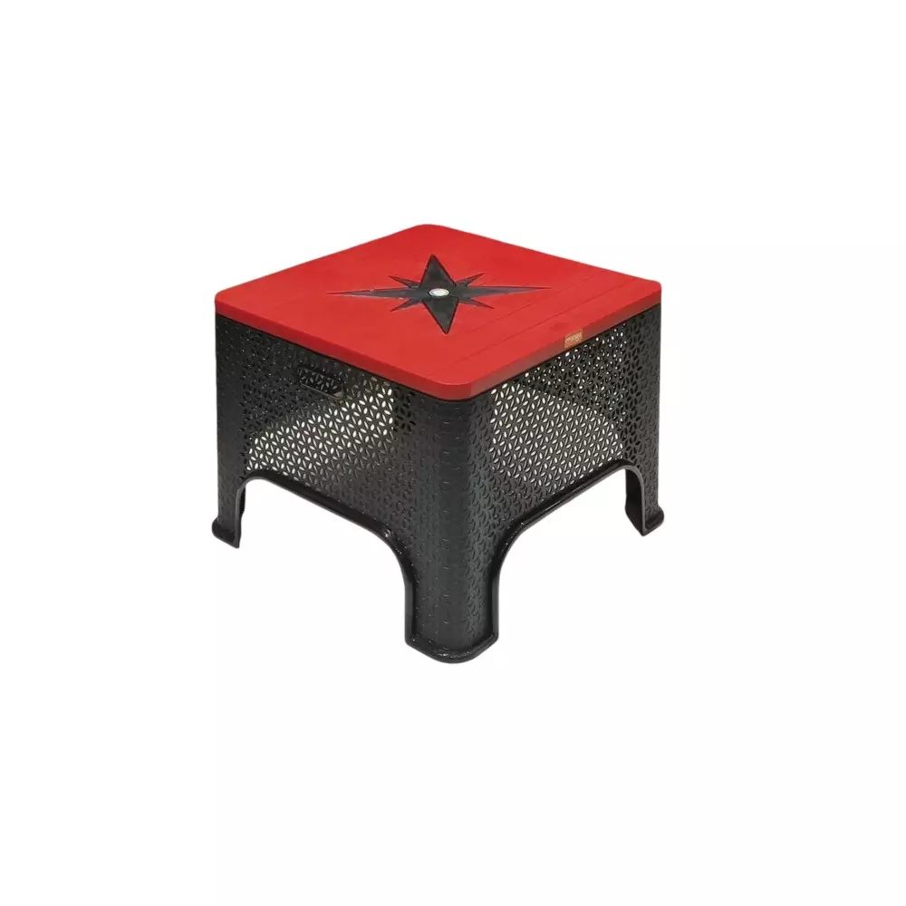 Mango LONDON Centre Table Polypropylene Plastic 480x584x584 mm Red & Black