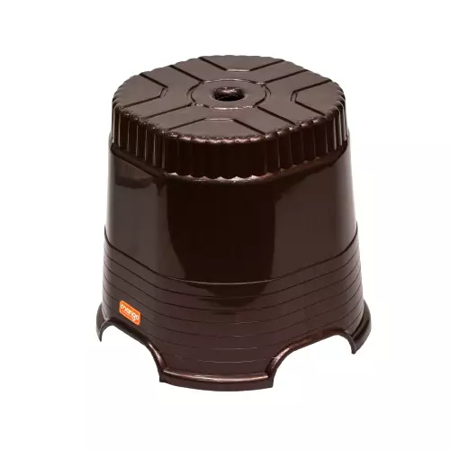 Mango CUBE 14 Plastic Stool 304.8x381x355.6 mm Weather Brown