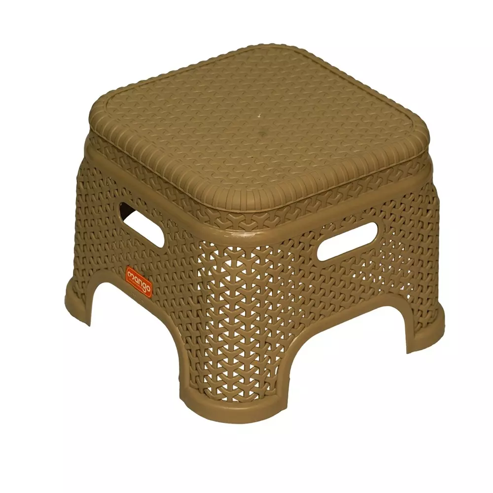 Mango PRINCE Plastic Stool 304.8x381x254 mm Dark Beige