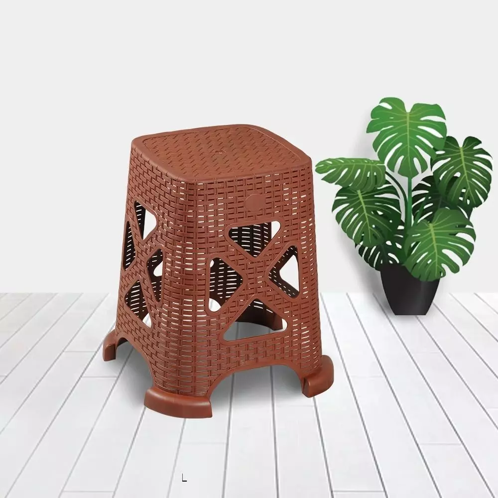 swagath-plastic-sitting-stool-brown-color-for-kitchen-bathroom-and-houeshold-work-smarty-pack-of-4-pcs