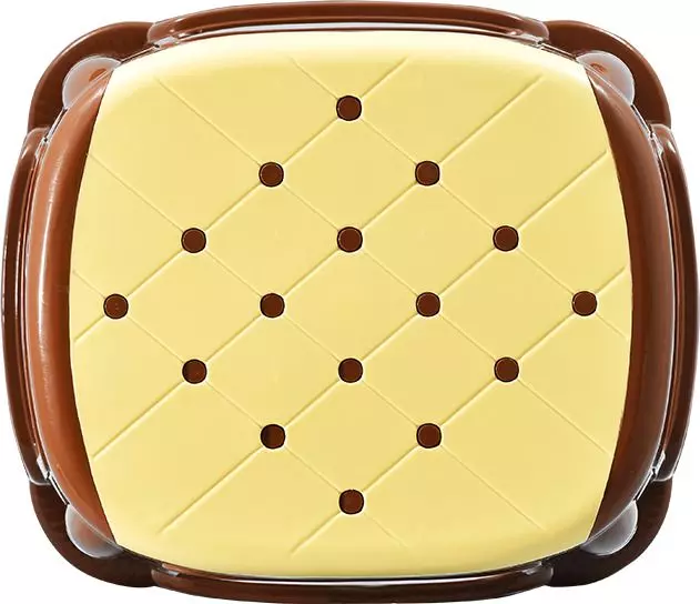 swagath-stool-rectangle-shape-4-legs-plastic-glossy-finish-70-kg-load-capacity-ivory-seat-with-saddle-brown-body-cosmo-m-pack-of-4-pcs