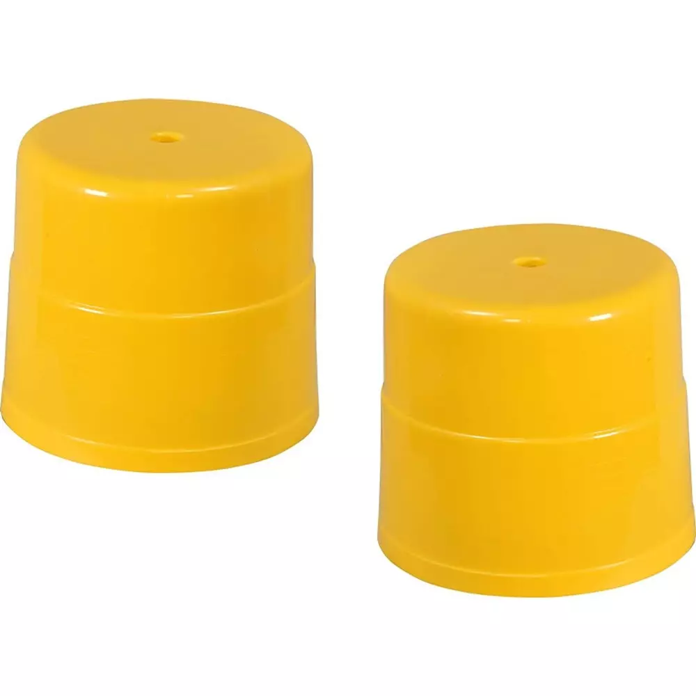 Swagath Plastic Stool Round Shape Yellow 74 Kg Load Capacity for Indoor & Outdoor Use, PS-04 (Pack of 2 Pcs)