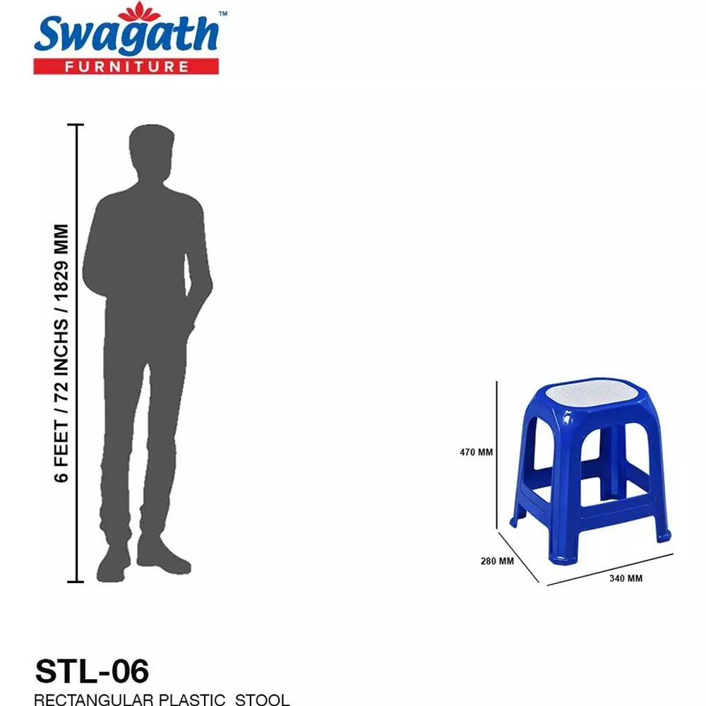 swagath-stl-stool-plastic-blue-47x28x34-cm-size-for-kitchen-houeshold-bathroom-outdoor-cafeteria-use-stl-06-bl-4-pack-of-4-pcs