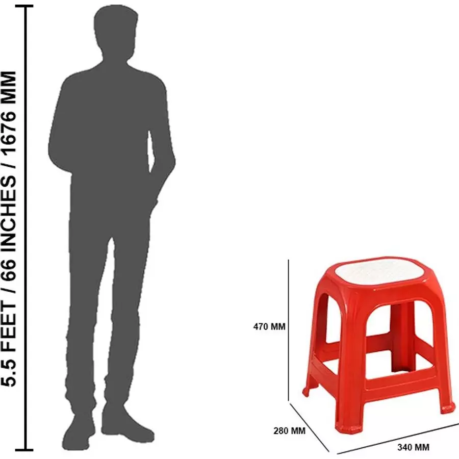 swagath-stl-stool-plastic-red-47x28x34-cm-size-for-kitchen-houeshold-bathroom-outdoor-cafeteria-use-stl-06-br-2-pack-of-2-pcs