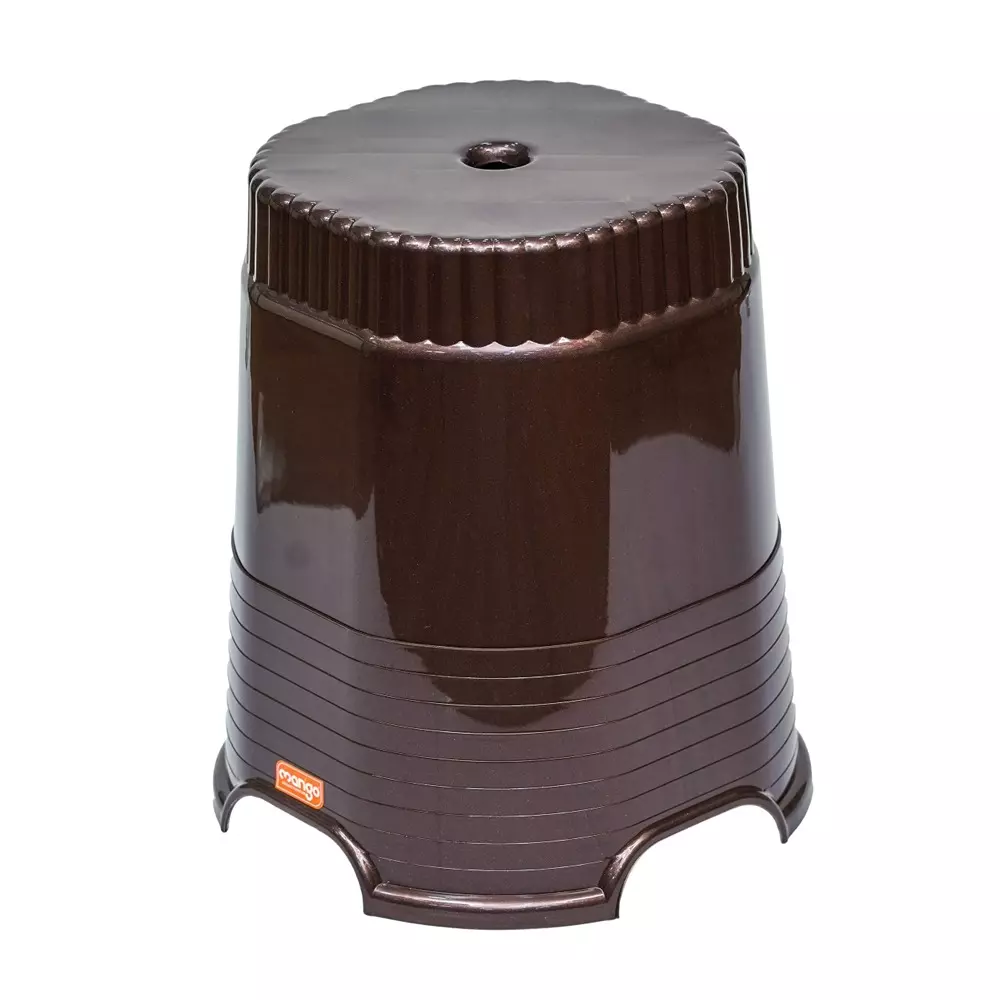 Mango CUBE 18 Plastic Stool 304.8x381x457.2 mm Weather Brown