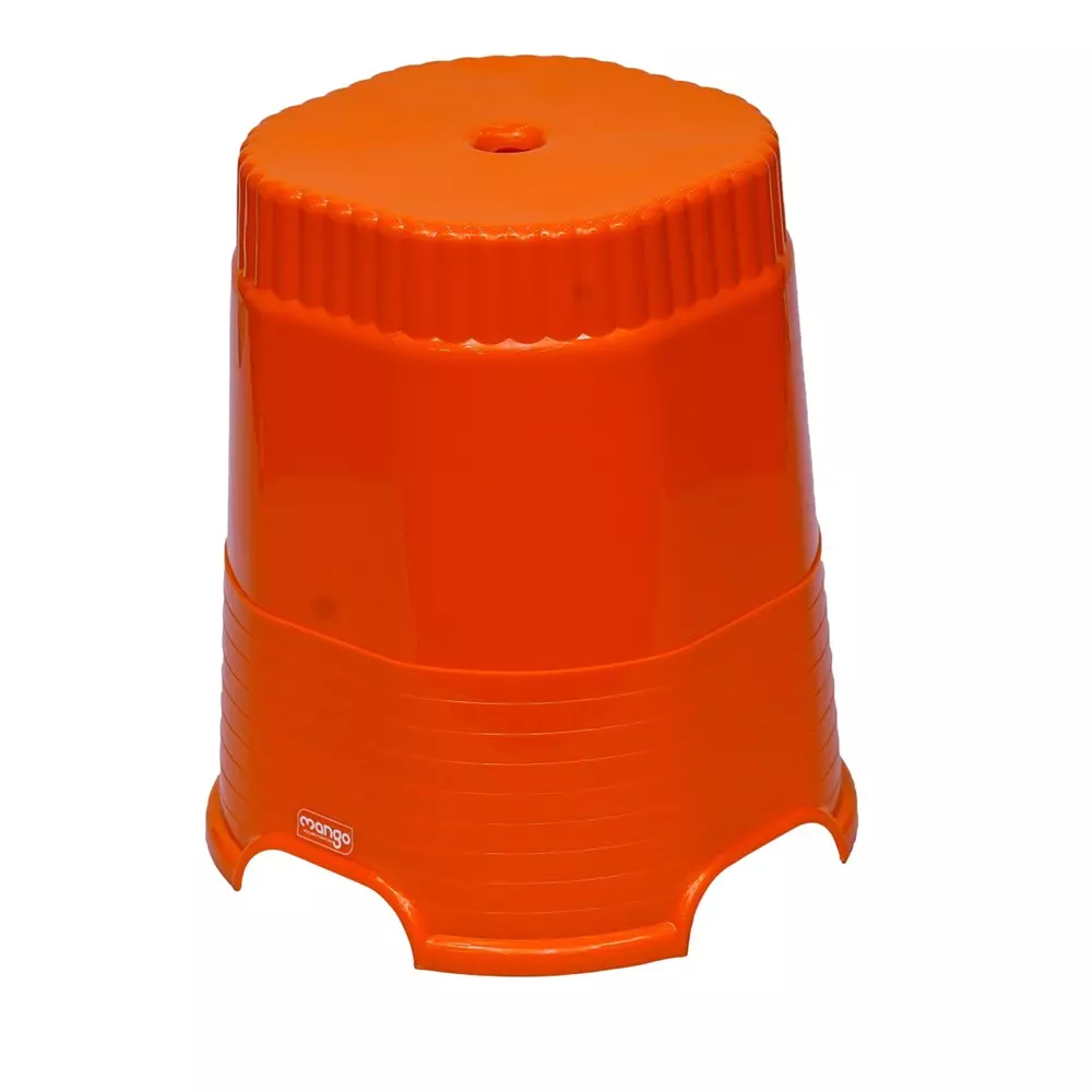 Mango CUBE 18 Plastic Stool 304.8x381x457.2 mm Mango Orange