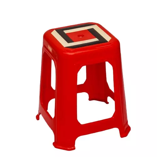 Mango INSTA Plastic Stool 304.8x381x482.6 mm Mystic Red