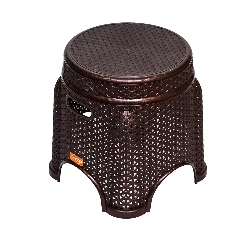 Mango KING Plastic Stool 304.8x381x355.6 mm Weather Brown