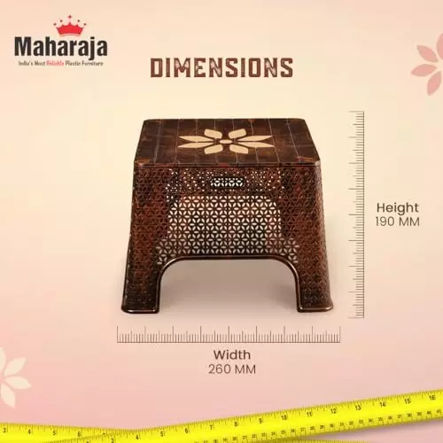 maharaja-magic-plastic-decorative-stool-square-shape-stylish-flower-design-teakwood