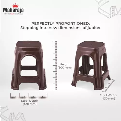maharaja-stackable-stool-with-modern-design-brown-polypropylene-for-home-school-garden-office-jupiter_brown-pk2-pack-of-2-pcs