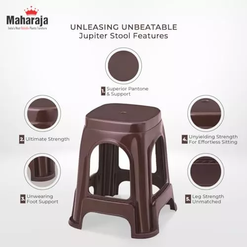 maharaja-stackable-stool-with-modern-design-brown-polypropylene-for-home-school-garden-office-jupiter_brown-pk2-pack-of-2-pcs