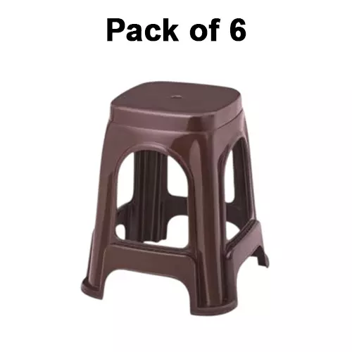 maharaja-stackable-stool-with-modern-design-brown-polypropylene-for-home-school-garden-office-jupiter_brown-pk6-pack-of-6-pcs