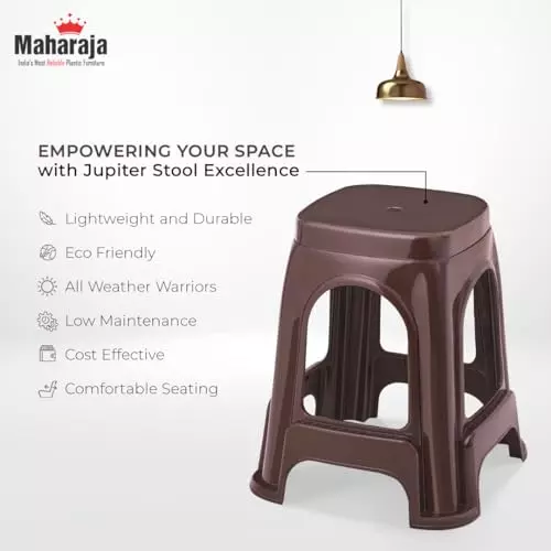 maharaja-stackable-stool-with-modern-design-brown-polypropylene-for-home-school-garden-office-jupiter_brown-pk6-pack-of-6-pcs