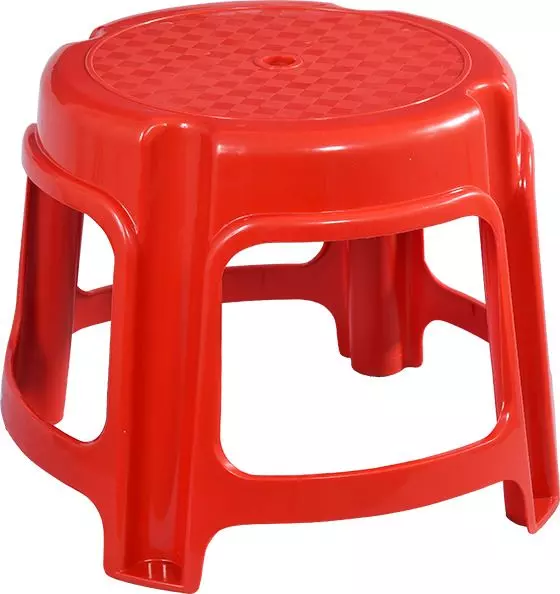 swagath-bathroom-stool-round-shape-4-legs-plastic-glossy-finish-80-kg-load-capacity-red-for-bathroom-use-ps-03-pack-of-4-pcs