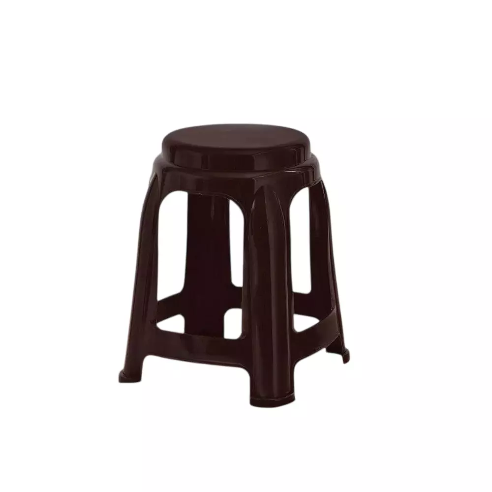 Italica Plastic Stool 19 inch (482.6 mm) Brown Color, 999 / 9702