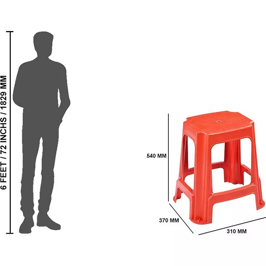 swagath-stl-rectangular-stool-plastic-red-54x37x31-cm-size-for-outdoor-cafeteria-use-stl-05-br-4-pack-of-4-pcs