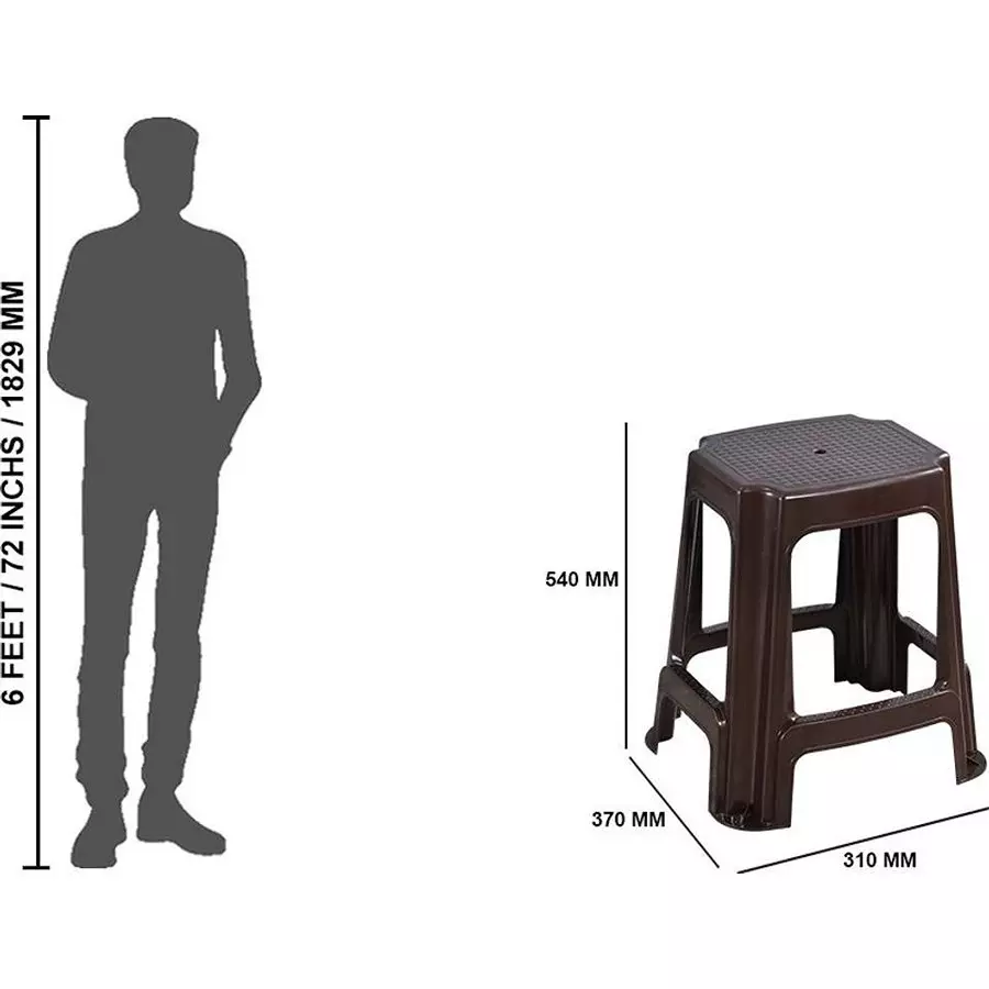 swagath-stl-rectangular-stool-plastic-sandal-brown-54x37x31-cm-size-for-outdoor-cafeteria-use-stl-05-sb-2-pack-of-2-pcs