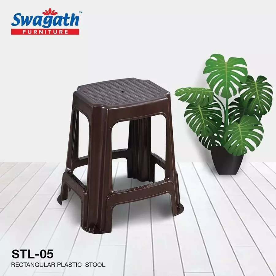 swagath-stl-rectangular-stool-plastic-sandal-brown-54x37x31-cm-size-for-outdoor-cafeteria-use-stl-05-sb-4-pack-of-4-pcs