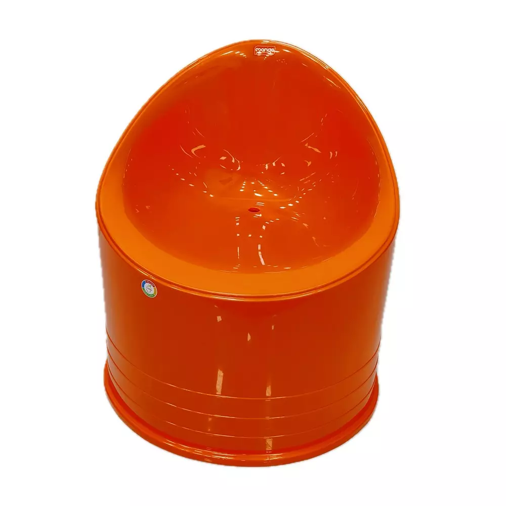 Mango LIPSTICK Plastic Stool 660.4x660.4x711.2 mm Orange Round Shape