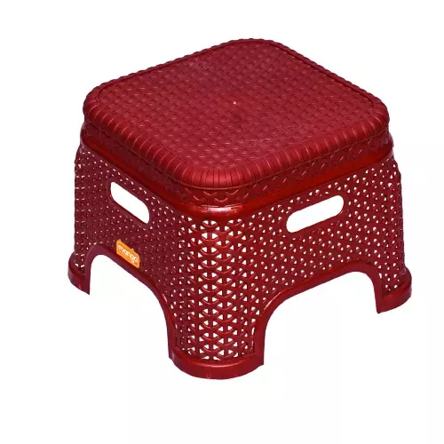 Mango PRINCE Plastic Stool 304.8x381x254 mm Maroon