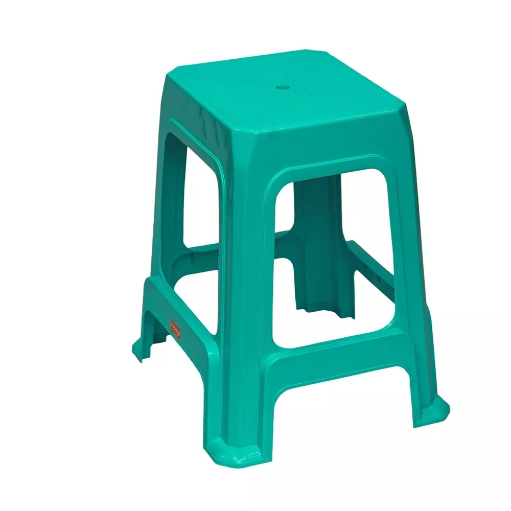 Mango SULTAN Plastic Stool 304.8x381x558.8 mm Marina Blue