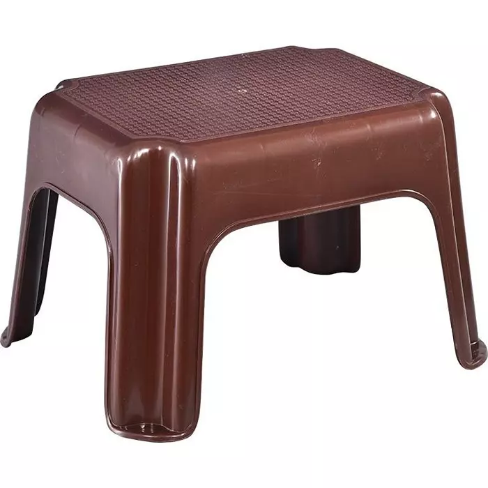 Swagath Plastic Stool Brown Color for Bathroom, PS-01 Series