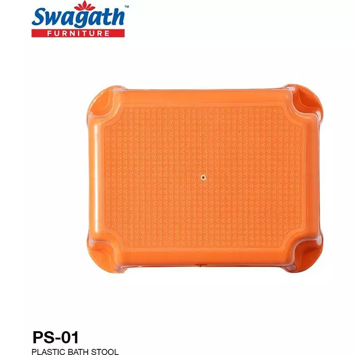 swagath-plastic-stool-orange-color-for-bathroom-ps-01-series-pack-of-4-pcs