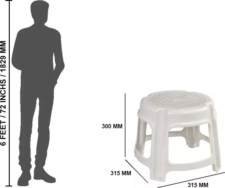 swagath-bathroom-stool-round-shape-4-legs-plastic-glossy-finish-80-kg-load-capacity-white-for-bathroom-use-ps-03-pack-of-2-pcs