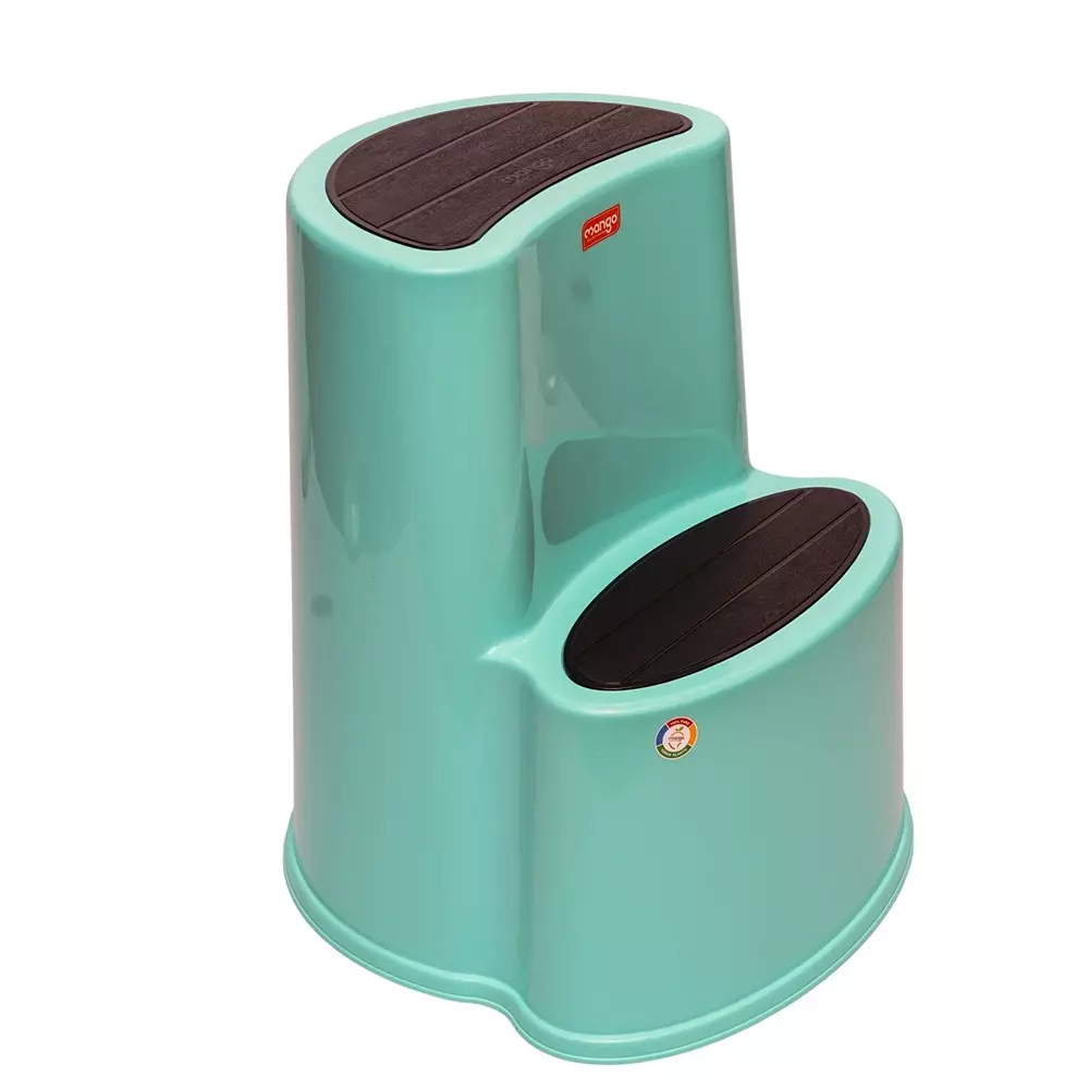 Mango Murfi Stool Marina Blue 220 Kg Load Bearing Capacity Polypropylene Plastic for Shops & Store Use