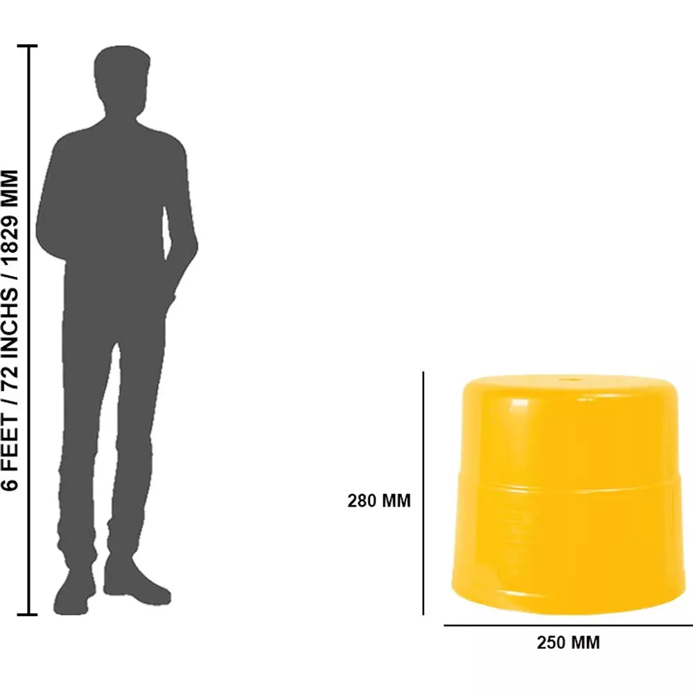 swagath-plastic-stool-round-shape-yellow-74-kg-load-capacity-for-indoor-outdoor-use-ps-04