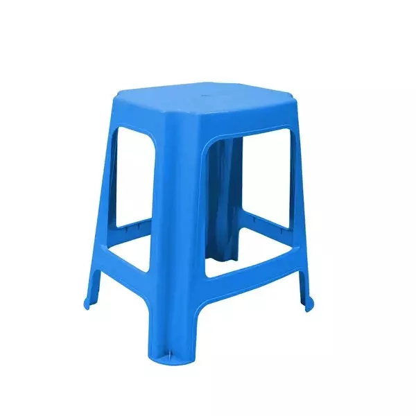 Ankur Jumbo Stool High Grade Polypropylene Virgin Plastic Body and Blue Color for Homes, Shops & More